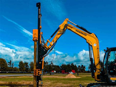 pile driving attachments for excavators